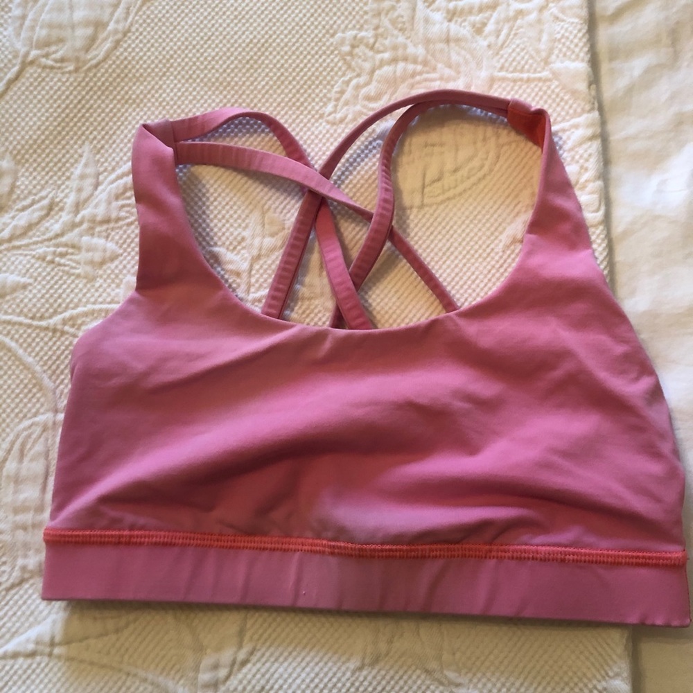 Neon Pink Lululemon Energy Bra